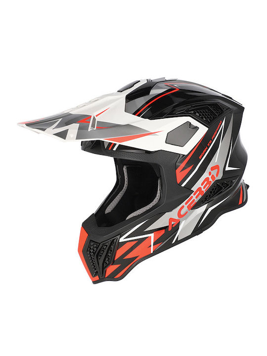 Acerbis Airstrike-X Black/Orange Fluo Κράνος Μη...