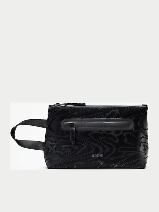 Rains Cosmetic Bag Zip W3 Amp 16250-151 Μαυρο Rains Cosmetic Bag Zip W3 Amp 16250-151 Μαυρο