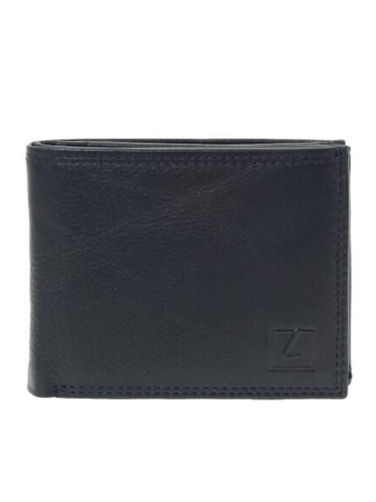 Lavor Leather Men's Wallet Classic with RFID Blue