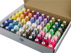Set Fire De Broderie 63 Bobine 500 M Multicolor Set Fire De Broderie 63 Bobine 500 M Multicolor