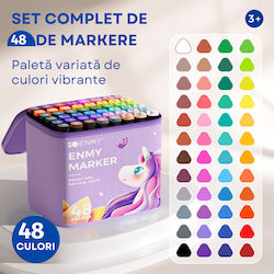 Qova Markere 6mm Set 48 Culori