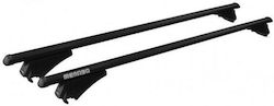 Menabo Car Roof Bars Aluminum Tiger Black 118.5 Cm Black Color Skoda Octavia Iv Nx Station Wagon 5 Doors 2020 Flush Or Raised Rails 2 Pieces 8590/mb Menabo Mp.8590/mb-102