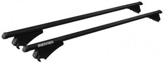 Menabo Car Roof Bars Aluminum Tiger Black 118.5 Cm Black Color Skoda Kamiq 5 Doors 2024> Flush Or Raised Rails 2 Pieces 8590/mb Menabo Mp.8590/mb-178