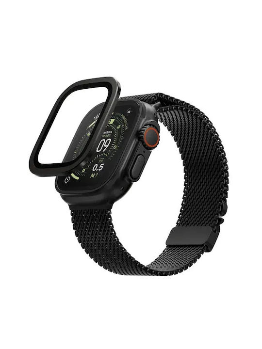 Mageasy Fortiz Ar 9h Plastic Case with Glass in Black color for Apple Watch 49mm Mageasy Fortiz Ar 9h Plastic Case with Glass in Black color for Apple Watch 49mm
