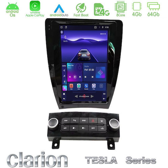 Clarion Ηχοσύστημα Αυτοκινήτου για Audi A3 2008-2012 με A/C (Bluetooth/USB/AUX/WiFi/GPS/Apple-Carplay/Android-Auto) με Οθόνη Αφής 9.7"