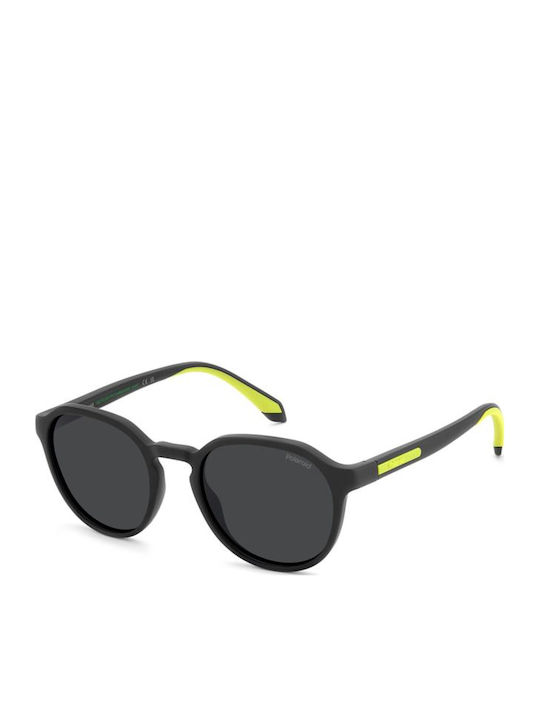 Polaroid Unisex Sunglasses With Black Horn-Rimm...