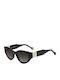 Carolina Herrera Unisex Sunglasses with Black Frame and Grey Gradient Lenses