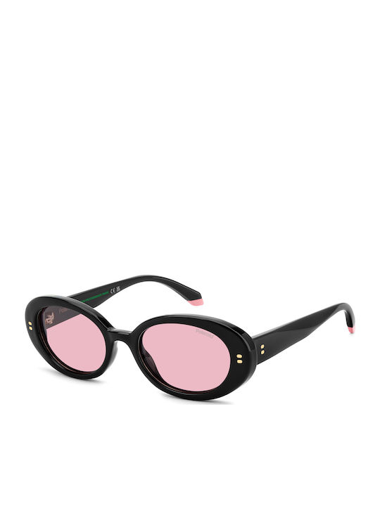 Polaroid Unisex Sunglasses With Black Horn-Rimm...