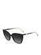 Carolina Herrera Unisex Sunglasses With Black Horn-Rimmed Frame And Grey Gradient Lens HER 0385/S 807/9O