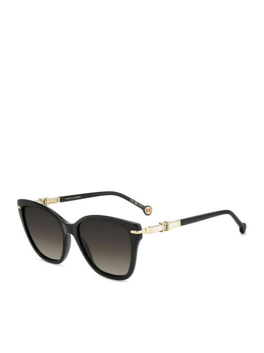 Carolina Herrera Unisex Sunglasses with Black Metallic Frame and Grey Gradient Lens HER 0379/S 807/HA