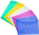 Hands Document Folder Set 30 Pcs A4 Size Plastic 33.5 X 23.5 Cm Clasp Closure Reusable Multicolor