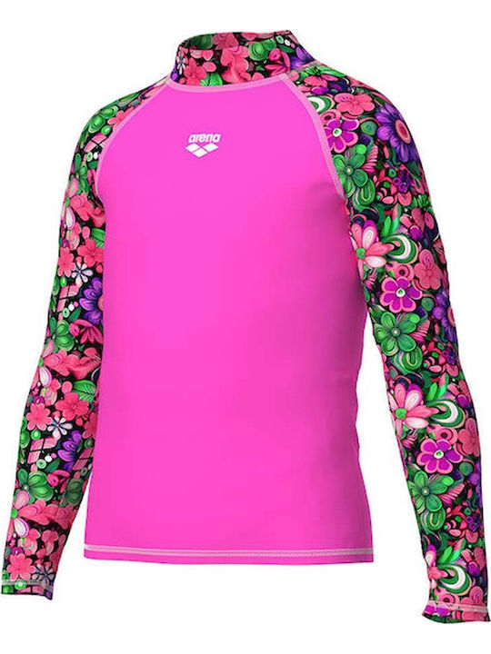 Arena Детски Бански Блуза Fuchsia