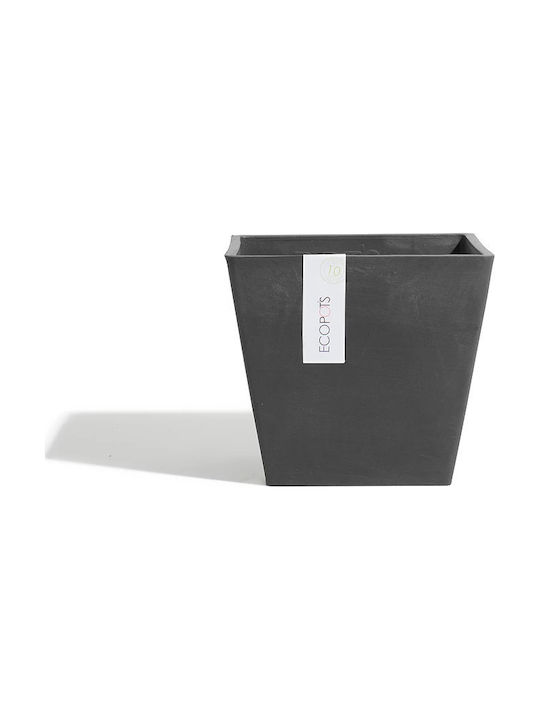 Ecopots Γλάστρα Σκούρο Γκρι 40x36εκ.