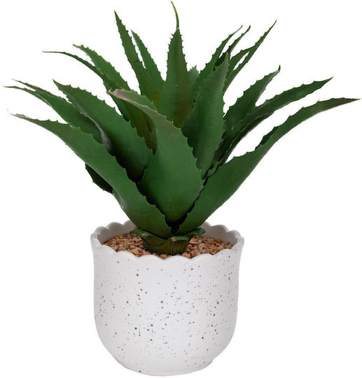 Artificial Plant in Small Pot Aloe Green 28cm Iliadis