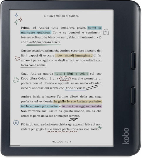Kobo Libra Farbe 7" (32GB) mit Kobo Stylus 2 Schwarz