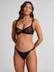 Bra without Padding Underwire Black