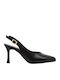 Leder Pumps Schwarz