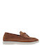 Δερμάτινα Γυναικεία Loafers σε Ταμπά Χρώμα