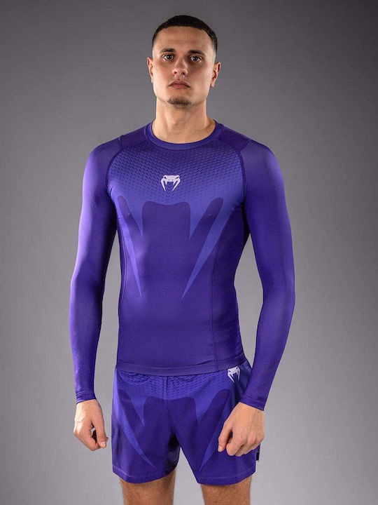 Venum Bărbați Cu mânecă lungă Tricou VENUM-05914-008 pentru Jiu-Jitsu Violet Venum Bărbați Cu mânecă lungă Tricou VENUM-05914-008 pentru Jiu-Jitsu Violet