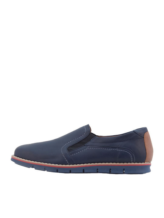 Member Leder Herren Mokassins in Blau Farbe