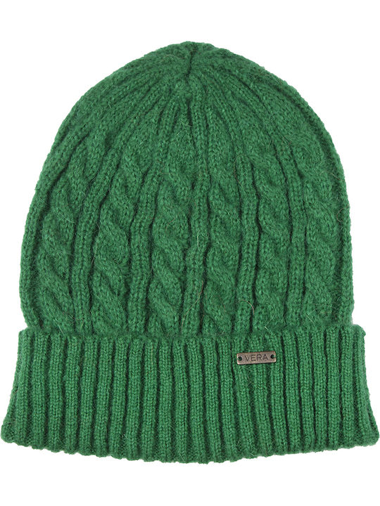 Beanie Γυναικείος Σκούφος Πλεκτός σε Πράσινο χρώμα
