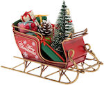 Metall Weihnachtsfigur Schlitten 16x8x13cm