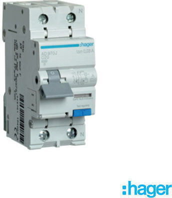 Hager 30ma Ac Ρελέ Ράγας Διαρροής 20A με Τάση 500V
