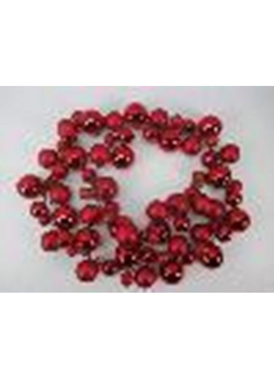 Iliadis Christmas Garland Red 72pcs