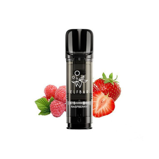 Elf Bar Ηλεκτρονικό Τσιγάρο μιας Χρήσης Strawberry Ice 2ml 20mg Κόκκινο
