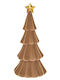 Braunes Flauschiges Weihnachtsdekorationen mit Bäumen Goldener Stern 30cm