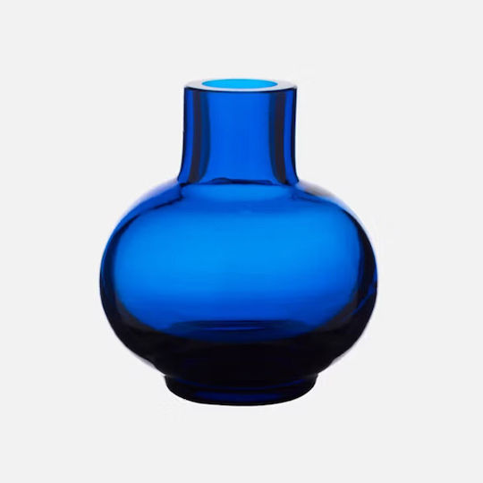 Marimekko Vase Glas Blau Y6cm Marimekko Vase Glas Blau Y6cm