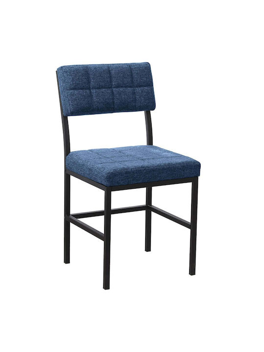 Dubai Καρέκλα Τραπεζαρίας Μεταλλική Navy Blue 4...