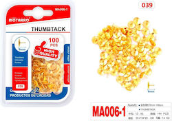 Nadeln 100 Stück 9mm Gold