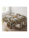 Hermia Tischtuch Multi-brown 140x180cm