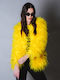 Women's Long Fur Yellow