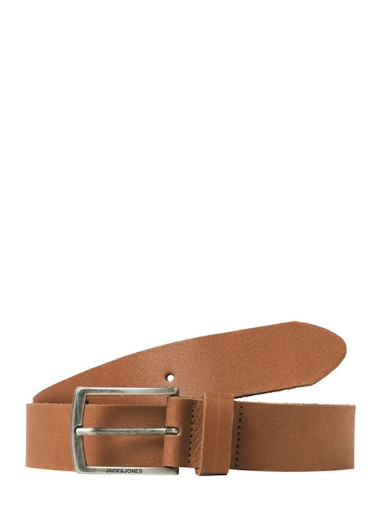 Jack & Jones Men's Belt Leather Brown