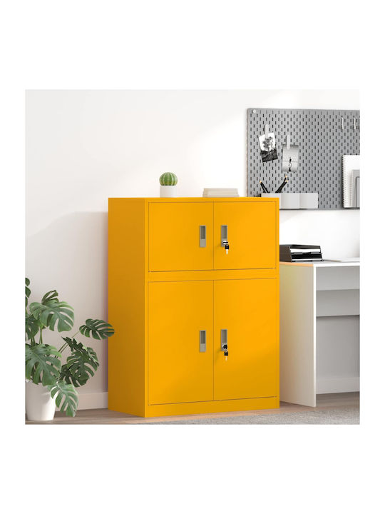 Cabinet de Birou Metalic Chamomile Yellow 80x40...
