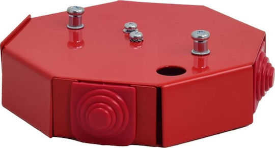 Simet Elektrisches Gehäuse in Rot Farbe