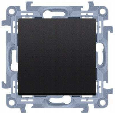 Kontakt-Simon Wall Switch Two-Way Black
