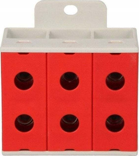 Incobex 3-pole 50mm2 Gray Busbar Terminal Zgx 3x50 Red Ver2 Ene-00207