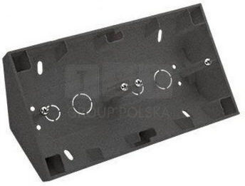 Simon 55 Surface-mounted Corner Box 2-gang Line Duo Frames Matte Graphite Tpnr2/116