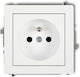Karlik Power Socket White 1pcs