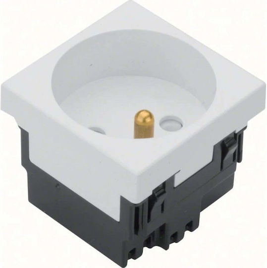 Hager Socket Power Socket White 1pcs