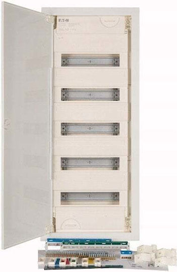 Eaton Ηλεκτρολογικός Πίνακας Επιτοίχιος, 5 Σειρών, 12 Στοιχείων