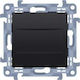 Kontakt-simon Frame Cover Module Mounting Clips Screws Matte Black Simon10