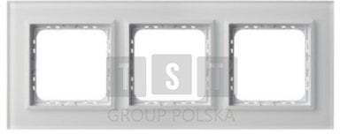 R-3rgc 78 00 Sonata Triple Frame White Frosted Glass