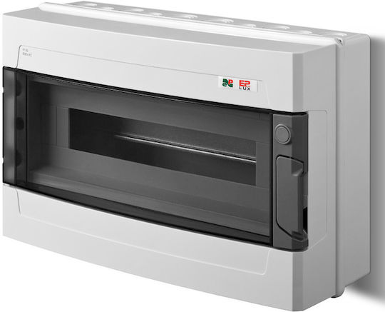 Elektro-plast Surface Mounted Modular Distribution Box Ep-lux Plus Rn 1/19 Ip 55 N+pe