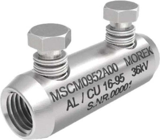 Conector Șurub Mscm95 Al Cu 16-95mm2 36kV 2x Șurub De Tăiere Din Aluminiu Mscm0952a00