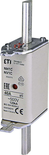 Eti-polam Fuse Insert Kombi Nh1c 40a Gg Gl 500v Wt-1c 004184210