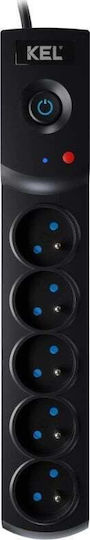 Plastrol Power Strip with Surge Protection 5 Positions with Cable 3m